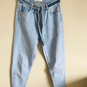 Zara high waisted jeans.